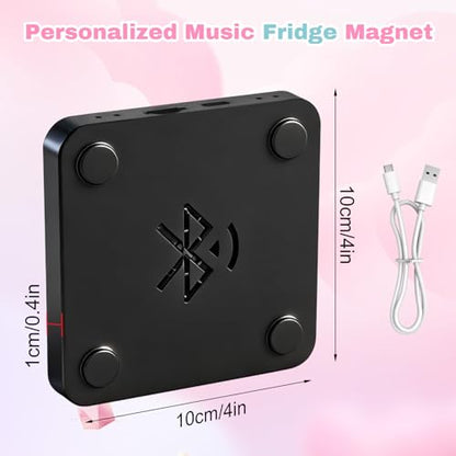 Custom Music Fridge Magnet-Music Refrigerator Magnets Personalized with Photo Song Player Spotify Music Personalized Mothers Day Birthday Gifts for Mom Him Her Women Men - color: Custom-valentines