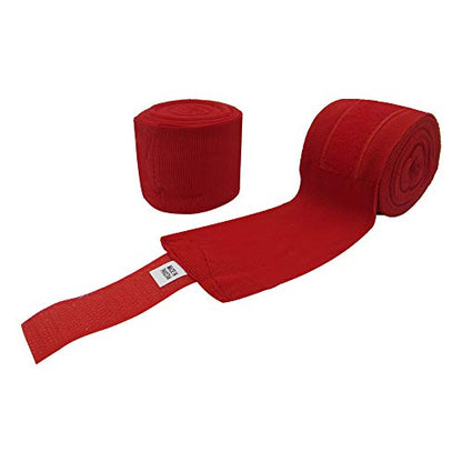 Elastic Professional 180 inch Handwraps for Boxing Kickboxing Muay Thai MMA, Boxing Hand Wraps 180, Boxing Wrap Roller, Kickboxing Wraps, Hand Wraps, Wrist Wraps Boxing, MMA Hand Protection - color: Red