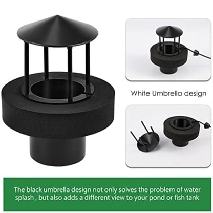 Water Splash Guard for Single Head Mist Maker Featuring Float Ring to Maintain Water Level and Avoid Mist Maker Malfunction (Is black)