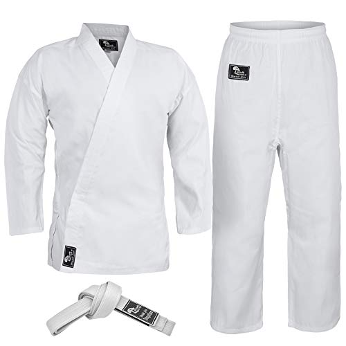 Hawk Sports Karate Uniform for Kids & Adults Lightweight Student Karate Gi Martial Arts Uniform with Belt - size: 3 (5'3'' / 130lbs)