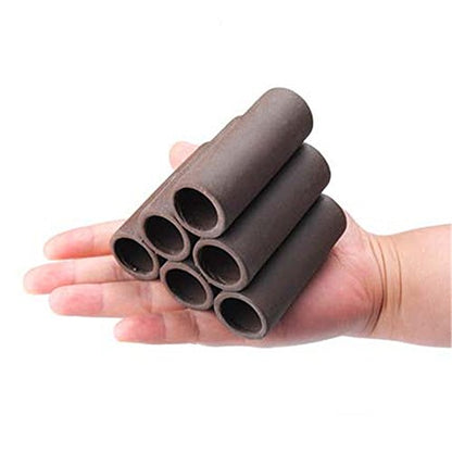 6-Tube Aquarium Ceramic Shelter House for Small Shrimp Small Fish