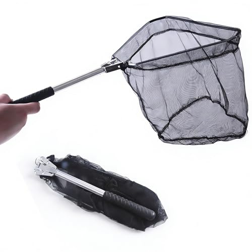 Fishing Net with Handle,Fish Crab Minnow Net Extendable for Fish Tank