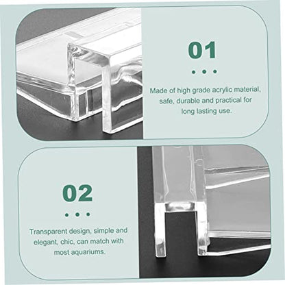 10pcs Fish Tank Cover Brackets Acrylic Support Rack for Aquarium Lids Durable and Wear-resistant Holders for Covers for Open Fish Tanks