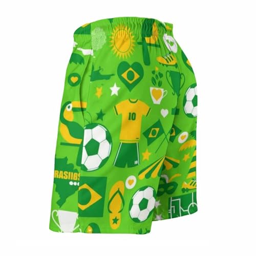 Mens Trunks Breathable Quick Dry Mesh Lining Holiday Party Beach Board Shorts - color: Style-19, size: Medium