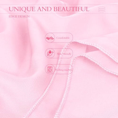 Chiffon Scarf,Soft Breathable Chiffon Shawls and Wraps,Silky Women's Hijab for Evening Dresses Wedding Bridal Scarves - color: Pink, size: 67 x 28 inches