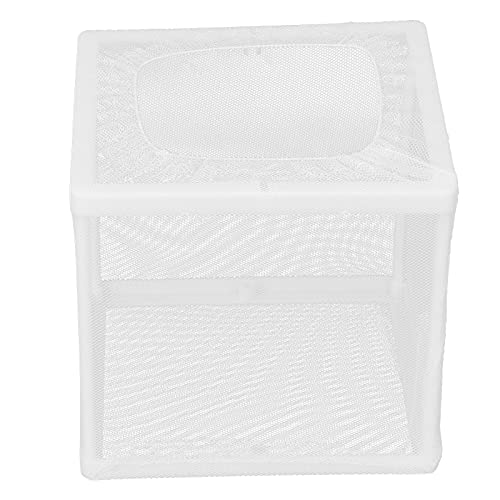 Aquarium Fish Breeder Box Isolation Hatchery with Detachable Frame Locking Feet and Powerful Suction Cup for Fish Fry Hatching Pairing Reproduction and Tank Separation (S)