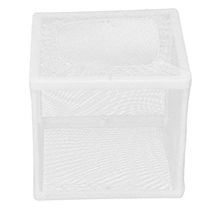 Aquarium Fish Breeder Box Isolation Hatchery with Detachable Frame Locking Feet and Powerful Suction Cup for Fish Fry Hatching Pairing Reproduction and Tank Separation (S)