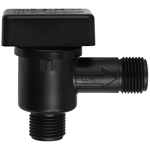 RV Vacuum Breaker Check Valve,Camper RV Black Tank Flush Check Valve | Replace Leak RV Vacuum Breaker on Black Tank System,Reduce Noise&Wet Floor,Prevent Backflow,Improve Freshwater 571-VAC-CHK-A - color: Black