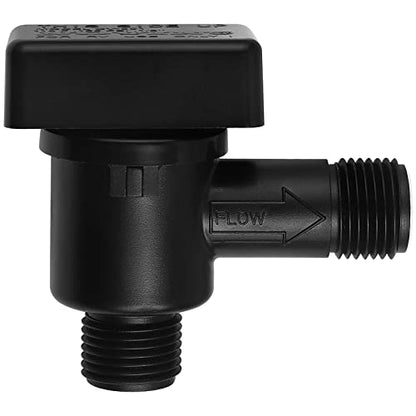 RV Vacuum Breaker Check Valve,Camper RV Black Tank Flush Check Valve | Replace Leak RV Vacuum Breaker on Black Tank System,Reduce Noise&Wet Floor,Prevent Backflow,Improve Freshwater 571-VAC-CHK-A - color: Black