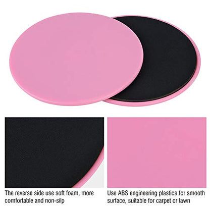 so 2PCS Double Sided Discs For Workout Fitness Core Slider Sport Full Body Workout()