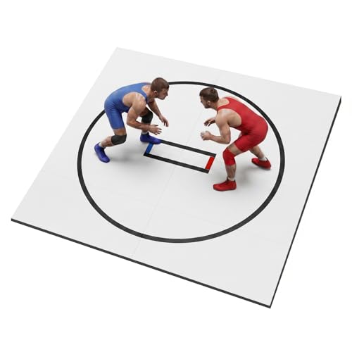 10' x 10' Wrestling Mat (118" x 118" x 1.18") Roll-Up Jiu Jitsu Mat for Home Gym, BJJ, MMA, Grappling, Judo & Martial Arts Training, Durable Non-Slip Folding Exercise Mat - color: Write
