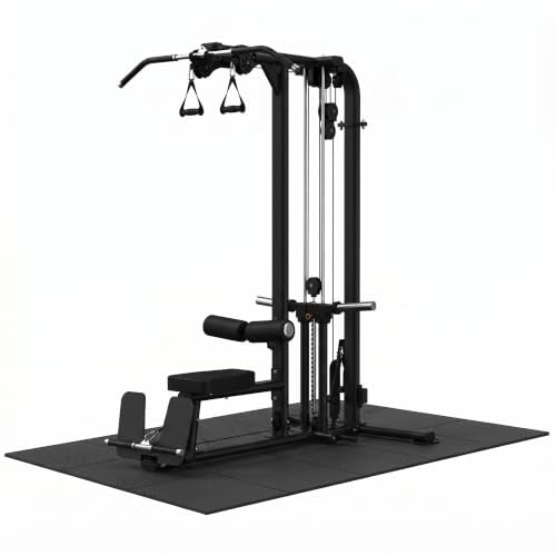 THAILE Gym Equipment Mat, 79" x 39"x 0.14" Exercise Equipment Mat | Heavy-duty floor protector for treadmills, ellipticals, bikes and weight equipment; reduces vibration, noise and floor damage - size: 79"L x 39"W x 0.1"Th