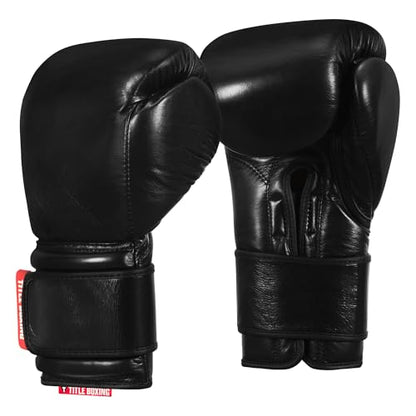Title Boxing Ko-Vert Training Boxing Gloves - color: Black, size: 12 oz