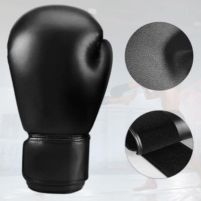 Boxing Gloves for Men and Women,PU Leather Breathable Pro Training Gloves,Hook and Loop Closure Boxing Training Gloves for Sparring MMA Kickboxing Muay Thai - size: 12 oz