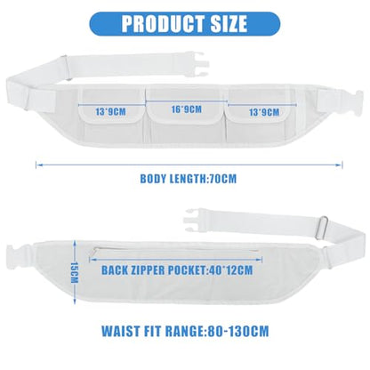 Ihram Belt for Men Umrah,Adjustable Multi-Pocket Belt,for Umrah Essentials Hajj and Outdoor Activities