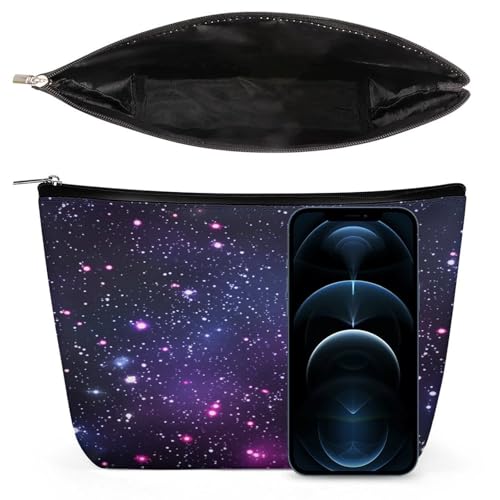 Starry Night Sky Makeup Bag, Travel Toiletry Organizer, Cosmetic Pouch for Women, Birthday Presents for Mom Girls Women Sisters - color: Starry Night Sky