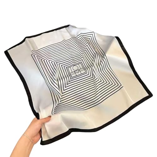 Square Silk Scarf Women Shawl Headbands Small Soft Neckkerchief Cat Print Bandana Satin Hijab Scarves - color: 10