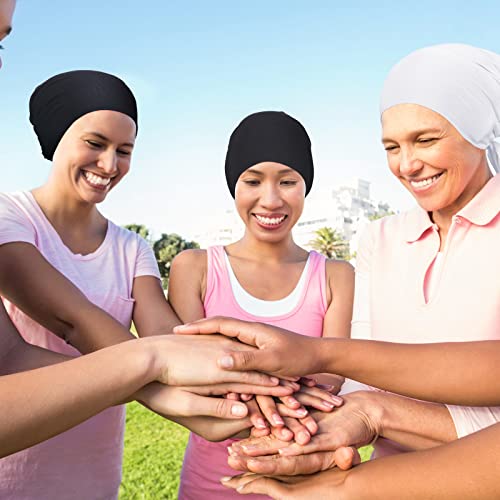 Unittype 2 Pieces Women Hijab Undercap Under Scarf Hat Hijab Cap Islamic Muslim Bonnet Cap Inner Beanies Hat Underscarf Turban Caps with Ties Back