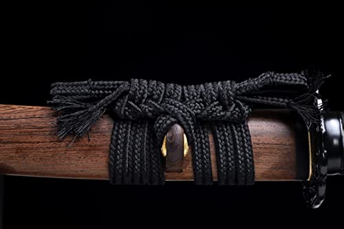 Shinken of Sword Japanese Short Tanto Sword Clay Tempered T10 Steel Blade | Functional hand forged T10 steel Tanto: Real Hamon, 60 HRC edge, full tang & genuine ray skin tsuka for collection