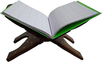 Wooden Handmade Quran Geeta Bible Holder Support Stand Reading Book Holder Display Folding Religious Prayer Stand Wooden Holy Book Stand Medium Size 15 Inches Large Big Size - size: Rehal 15 Inches