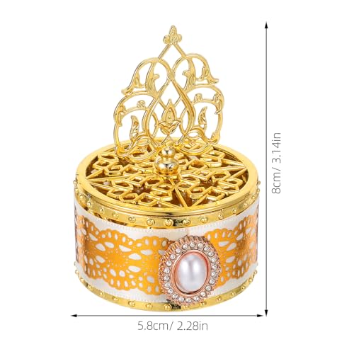 Healifty Eid Mubarak Candy Boxes Plastic Favor Boxes with Lid 6pcs Small Reusable Treat Containers for Ramadan Party Wedding Snack Storage