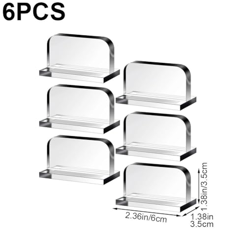 Clear Acrylic Aquarium Lid Handles, 6pcs Transparent Pulls Handles Fish Tank Cover Handle Rectangle Aquarium Tank Lid Replacement Handle for Aquarium Fish Cover Holder