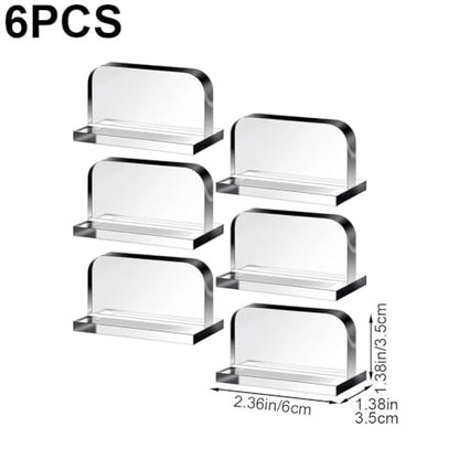 Clear Acrylic Aquarium Lid Handles, 6pcs Transparent Pulls Handles Fish Tank Cover Handle Rectangle Aquarium Tank Lid Replacement Handle for Aquarium Fish Cover Holder