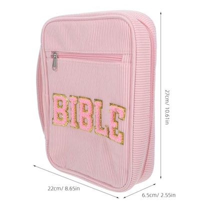 Bible Cover Zipper Dustproof Storage Bag for Bible Protection and Portable Book Sleeve for Office and Home Use