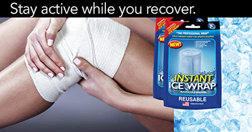 Instant Ice Wrap for Pain Relief, HEAL AT Home and Help First Responders with Instant Ice Wrap: 2 Packs, Reusable, No Refrigeration Needed: