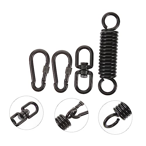 Totority 1set Porch Swing Springs Heavy Duty Metal Swing Spring Kit for Hammock Chair Sandbag Fixing Kit
