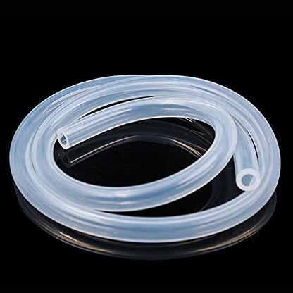 Silicone Tubing 13mm (1/2") ID x 19mm OD Food Grade High-temperature Pure Silicone Hose Tube Clear Pipe for Home Brewing Air and Liquid Transfer (Length 3 Meter- 9.84FT) - size: 13mmx19mm, style: 3M