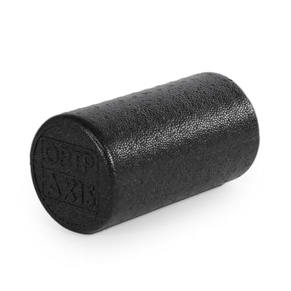 OPTP AXIS Firm Foam Roller, High Density Foam Roller for Physical Therapy, Yoga, Pilates, Fitness Exercise and Sports Training (Black, 12" X 6" Round) - color: Black - 12" X 6" Round