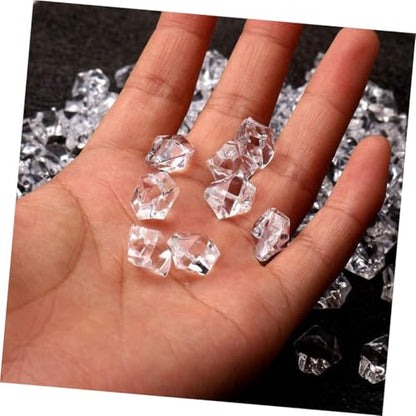 Happyyami 1set Creative Fish Tank Gravel Crystal Stones White Decorative Ornaments for Aquariums Flower Pots Landscape Decor Approx