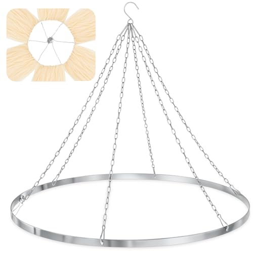 Otoollling 24 Inch Silver Metallic Ceiling Drapes Hanging Kit for 6 Panels - color: Silver, size: 24"W x 24"L (Pack of 1), style: 6 Panels