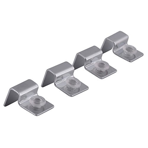4pcs Stainless Steel Fish Glass Cover Support Bracket, Aquarium Cover Glass Clip Holder Lid Bracket Fish (6mm)