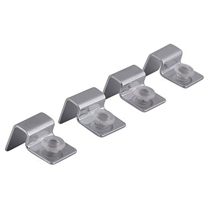 4pcs Stainless Steel Fish Glass Cover Support Bracket, Aquarium Cover Glass Clip Holder Lid Bracket Fish (6mm)