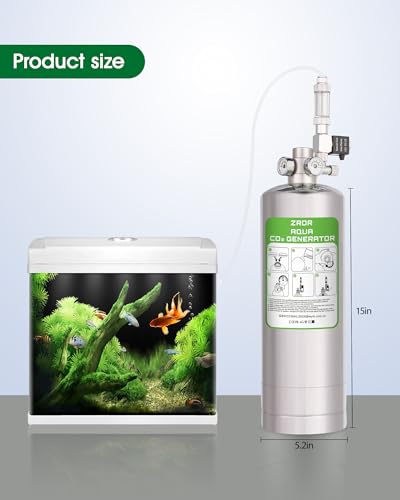 4L Co2 Generator System with Dual Gauge Display Pressure Gauge,DIY Co2 Generator System Kit, Automatic Pressure Relief Valve Bubble Counter for Plants Aquarium, Stable Output | DIY Co2 Generator System Kit, Automatic Pressure Relief Valve Bubble Counter,