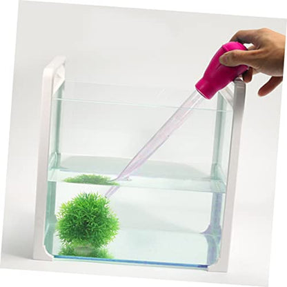 Happyyami Aquarium Cleaning Tool 50ml Fish Tank Cleaner Made of Material and for Complete Cleaning - color: Pink, size: Size 3
