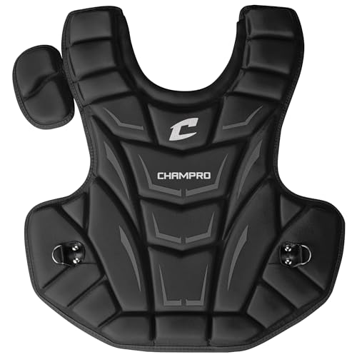 Champro Optimus MVP Chest Protector - color: Black, size: 16.5"