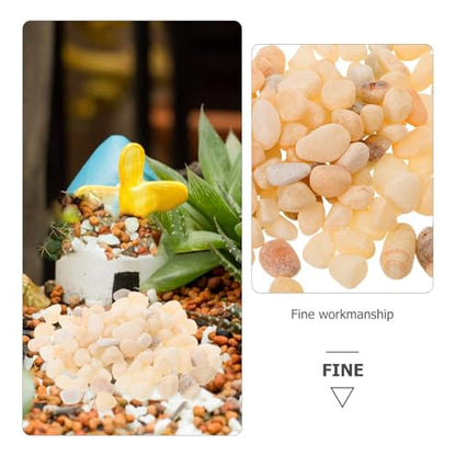 Aquarium Fish Tank Gravel Decors 8-10mm Natural Rain Flower Stone Landscape Pebbles for Aquarium Substrate and Flowerpot Decoration