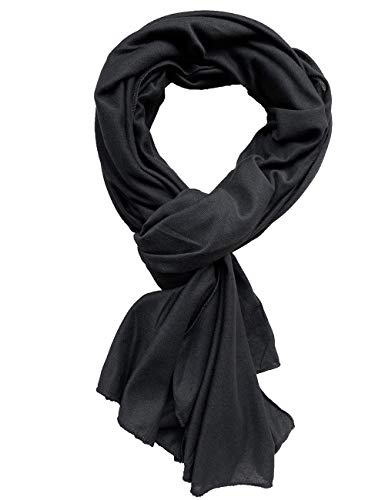 Jersey Hijab Scarfs for Women Head Scarf Muslim Head Wraps - color: Black