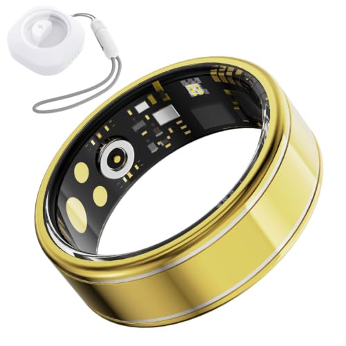 Health Fitness Tracker Ring for Women Men, Smart Ring with Gold 11 - size: 11, style: Gold