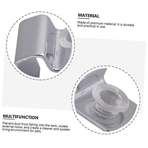 BESPORTBLE 8pcs Stainless Steel Aquarium Cover Support Holders for Glass Durable Fish Tank Clips for Easy Cleaning and Water Changes Compatible Open Tanks and Pet Boxes