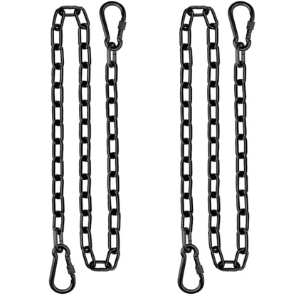 59inch Adjustable Welded Steel Chain with 4 Clasps, Corrosion-Resistant Coating for Swing, Boxing Bag, Sunshade Sail - size: 59inch
