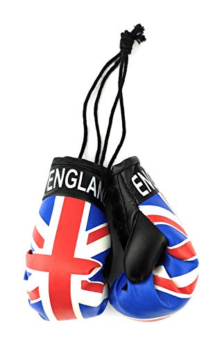 Hanging Car Mirror Mini Boxing Gloves (England) - color: England