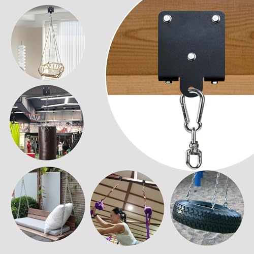 Homydom Heavy Punching Bag Hanger & Ceiling Mount | 360° Rotation Swivel Bracket for Boxing, MMA, Muay Thai Training | Heavy Duty Hardware Kit for Indoor Garage Gym