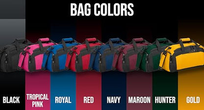 Personalized Boxing Duffle Bag with Name – Durable Gym Bag for Fighters, Custom Training Gear Bag with Shoe Compartment for Gloves & Equipment - color: Pink, style: Boxing