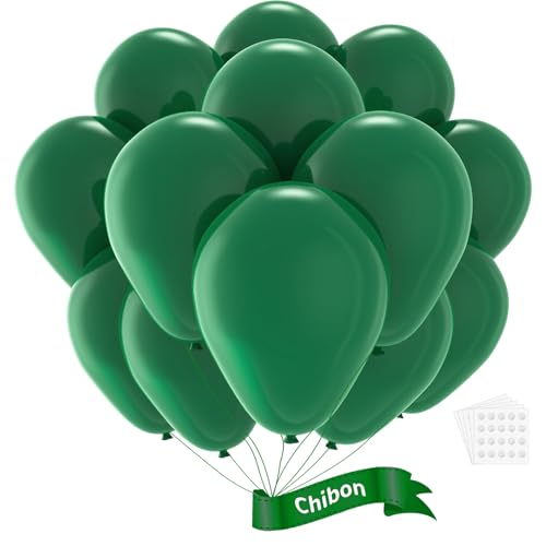Green Latex Balloons, 150pcs 5 inches Dark Green Round Helium Balloons for or Dark Green Themed Wedding Graduation Anniversary Birthday Party Backdrop Decorations - color: Dark Green, size: 5 inches