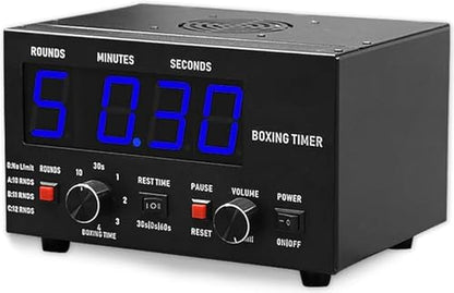 LED Digital Interval Timer for Gym, MMA, Boxing & Martial Arts Workouts - Perfect for Training, Fitness Goals & Countdown Timing (Blue) - color: Blue