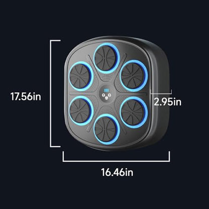 MEGELIN Music Boxing Machine with Boxing Gloves,Wall Mounted, Bluetooth Boxing Training Punching Equipment